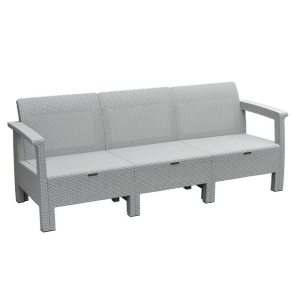 KURSI SOFA RUANG TAMU ROTAN SINTETIS PLASTIK NAPOLLY SOFTAN 181-A3