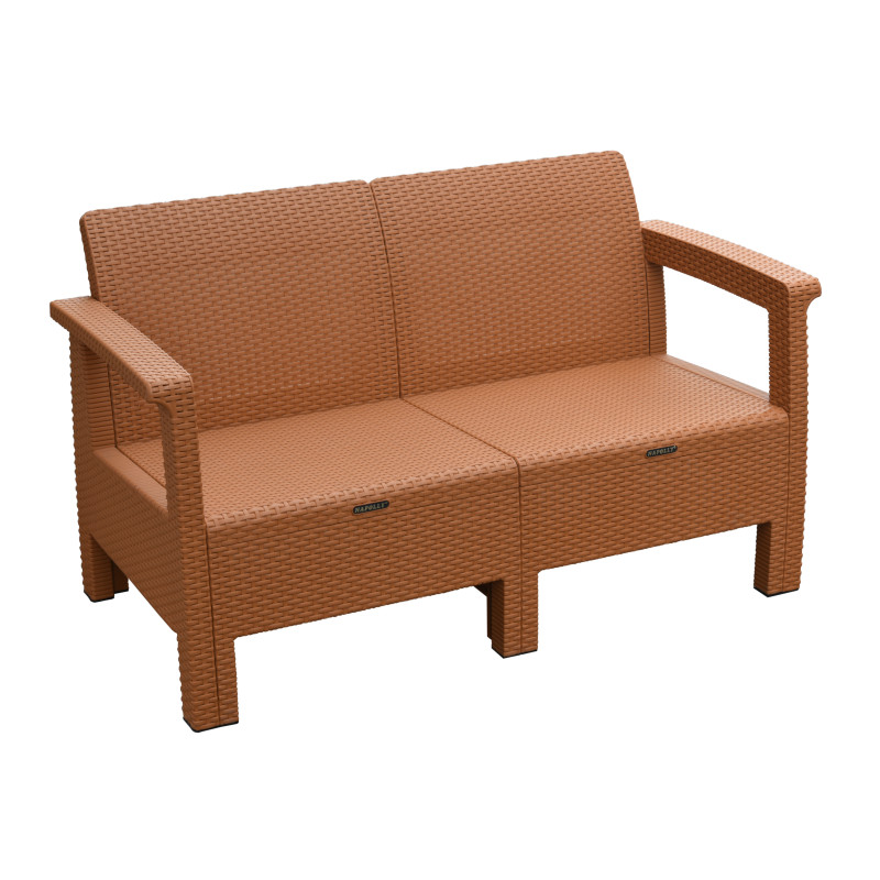 KURSI SOFA RUANG TAMU ROTAN SINTETIS PLASTIK NAPOLLY SOFTAN 181-A2