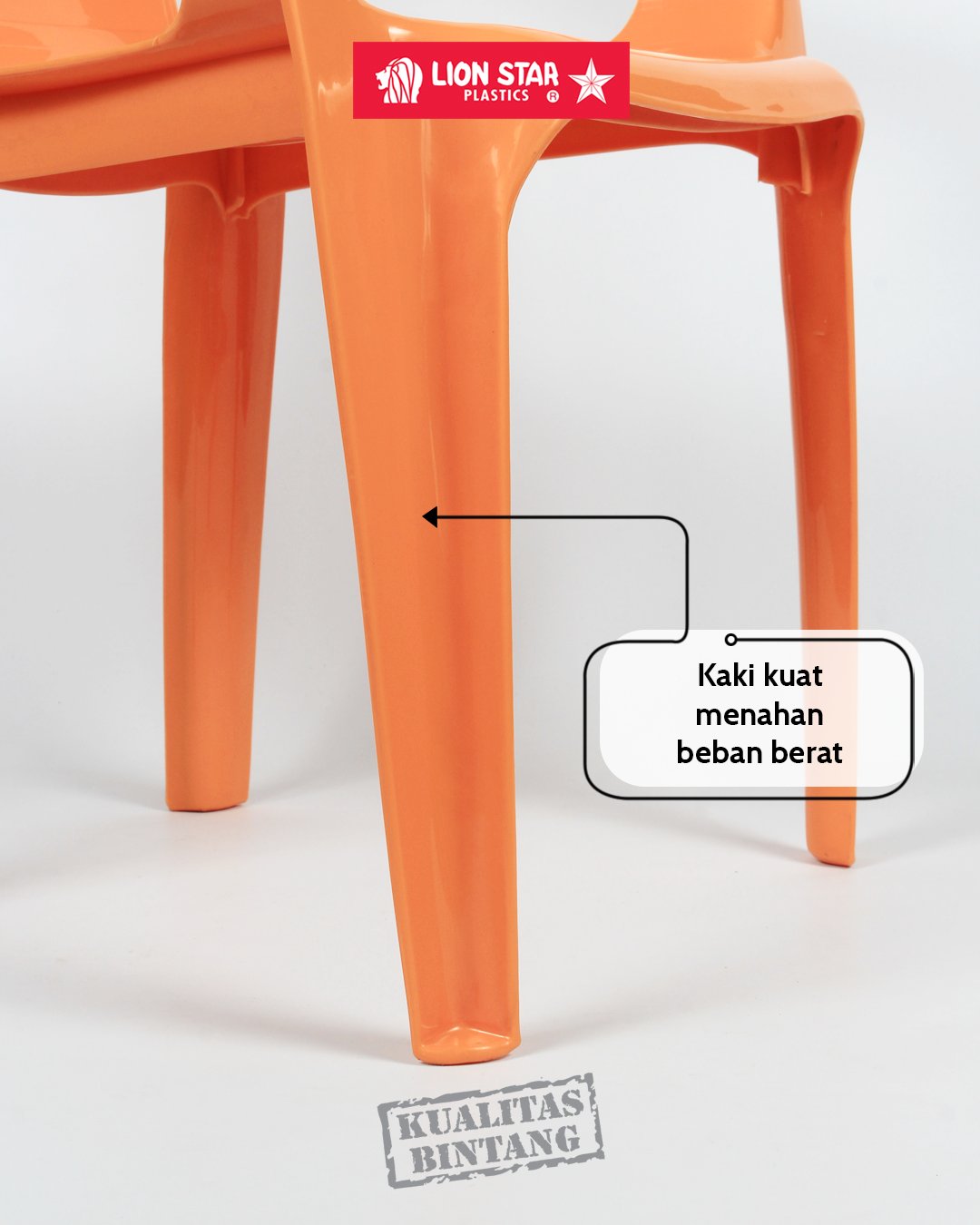 Kursi Plastik Anak Sandaran Lion Star EC-3 Child Armrest Chair