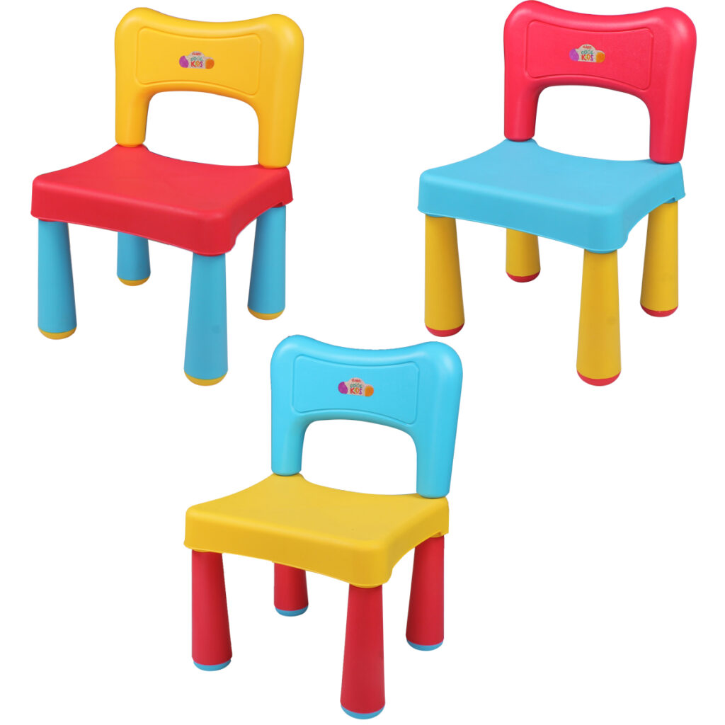 Kursi Plastik Kecil Anak Claris Tipe 5199 CK, Ukuran 31cm x 27.5cm x 47cm | Raja Plastik Indonesia | Kursiplastik.id