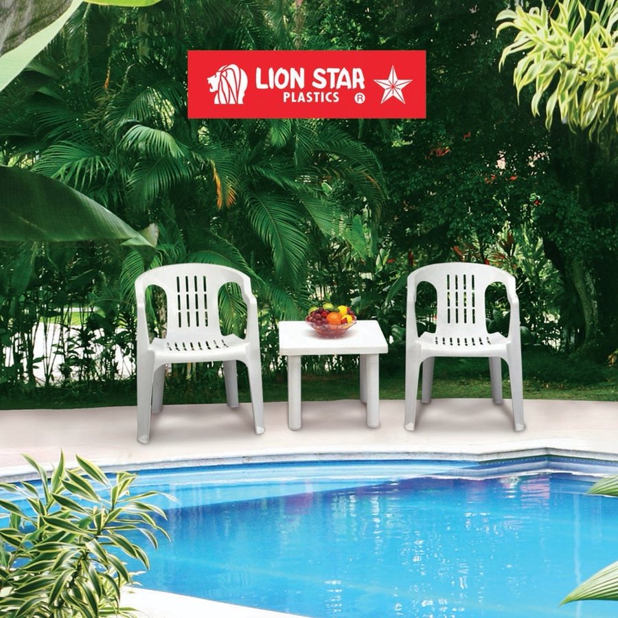 Kursi Plastik Sandaran Tangan Lion Star EC-6 Impala Chair: Kursi Plastik Nyaman dengan Sandaran Tangan untuk Indoor dan Outdoor