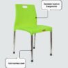 KURSI PLASTIK LION STAR SORRENTO CHAIR EC-39 (2) KURSI PLASTIK SANDARAN LION STAR TIPE EC-39 SORRENTO CHAIR: Kursi Plastik Modern dengan Desain Elegan dan Nyaman