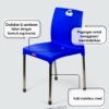 KURSI PLASTIK LION STAR SORRENTO CHAIR EC-39 (4) KURSI PLASTIK SANDARAN LION STAR TIPE EC-39 SORRENTO CHAIR: Kursi Plastik Modern dengan Desain Elegan dan Nyaman