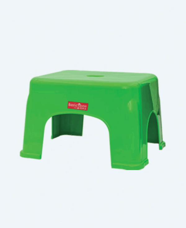 Kursi Plastik Pendek Segi Empat Basic Home BHG-4 Amana Wide Stool, Ukuran 390 x 325 x 235 mm | Kursiplastik.id | Raja Plastik Indonesia
