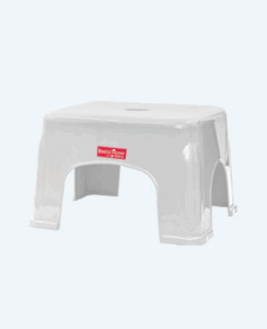 Kursi Plastik Pendek Segi Empat Basic Home BHG-4 Amana Wide Stool, Ukuran 390 x 325 x 235 mm | Kursiplastik.id | Raja Plastik Indonesia