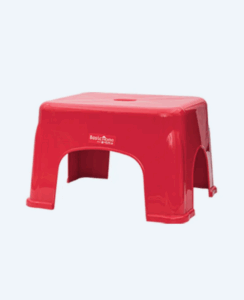 Kursi Plastik Pendek Segi Empat Basic Home BHG-4 Amana Wide Stool, Ukuran 390 x 325 x 235 mm | Kursiplastik.id | Raja Plastik Indonesia