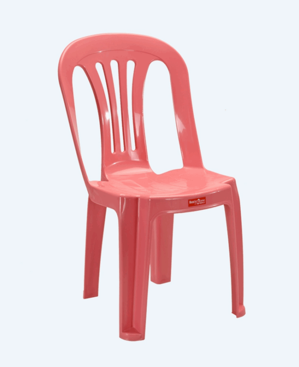 Kursi Plastik Sandaran Basic Home Tipe BEC-1 Tifo Chair Ukuran 390 x 348 x H 628 mm | Raja Plastik Indonesia