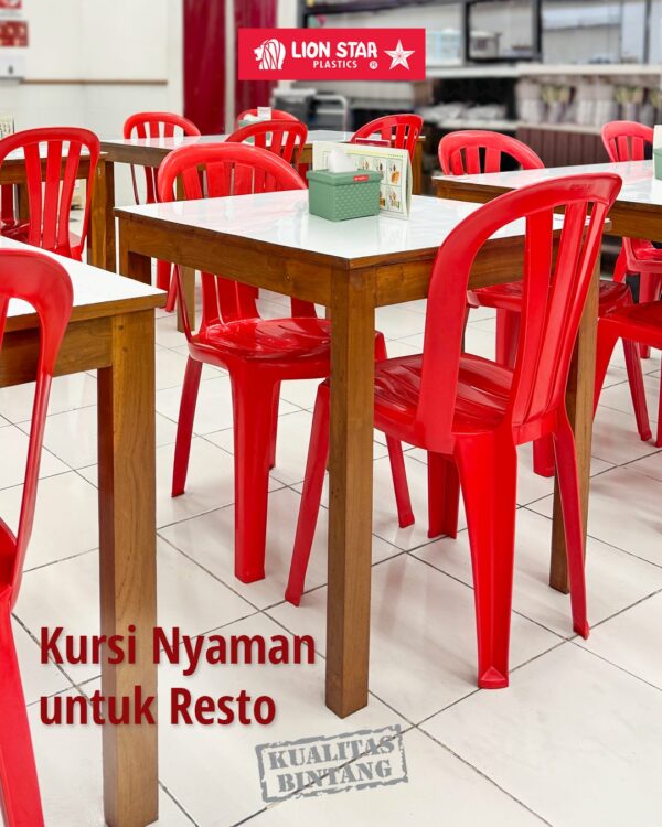 KURSI PLASTIK SANDARAN LION STAR TIPE EC-8 TIVOLI CHAIR (4) KURSI PLASTIK SANDARAN LION STAR TIPE EC-8 TIVOLI CHAIR: Kursi Plastik Modern yang Nyaman, Kokoh, dan Elegan untuk Berbagai Kebutuhan